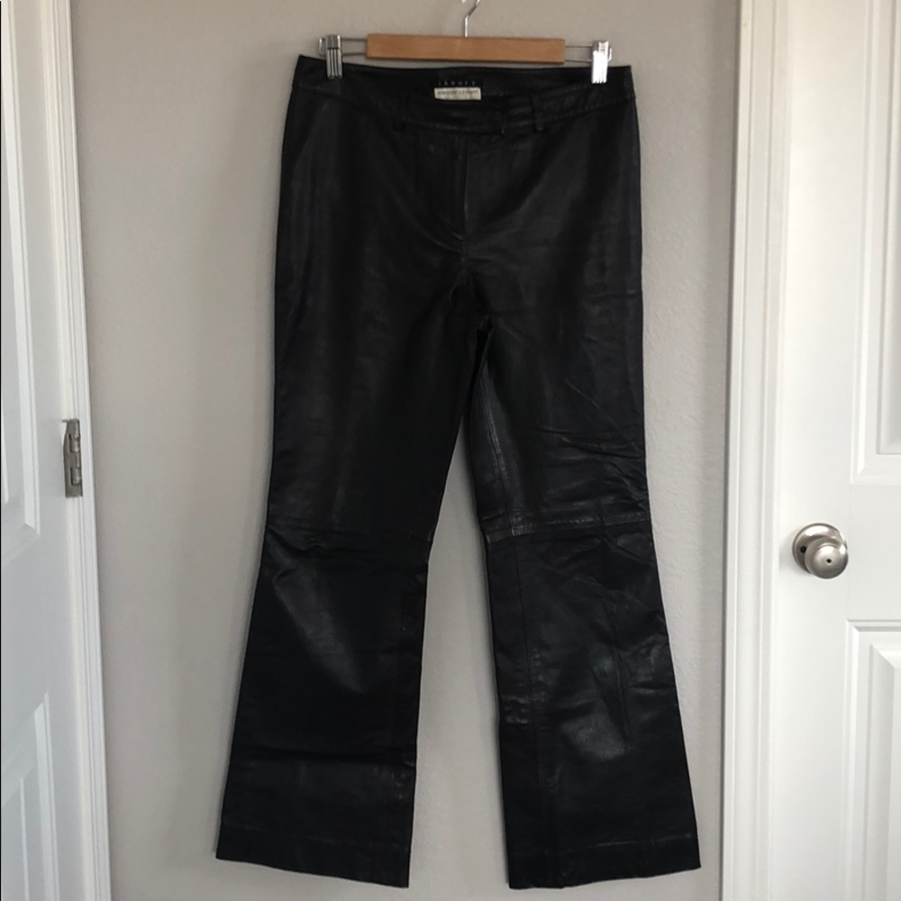 Theory leather pants.